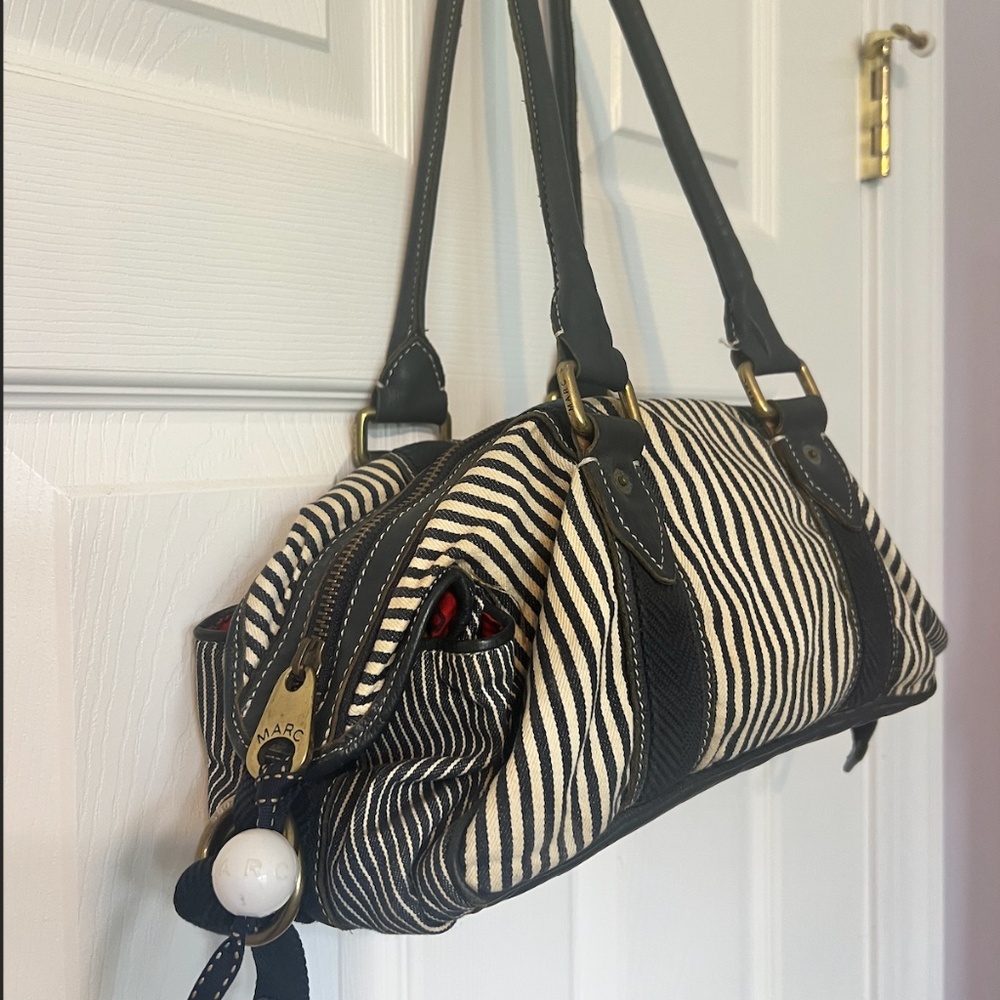 Vintage Marc by Marc Jacobs Striped Canvas Nautical bag